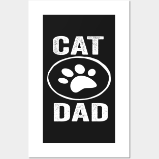 Cat Dad Funny Design Quote Posters and Art